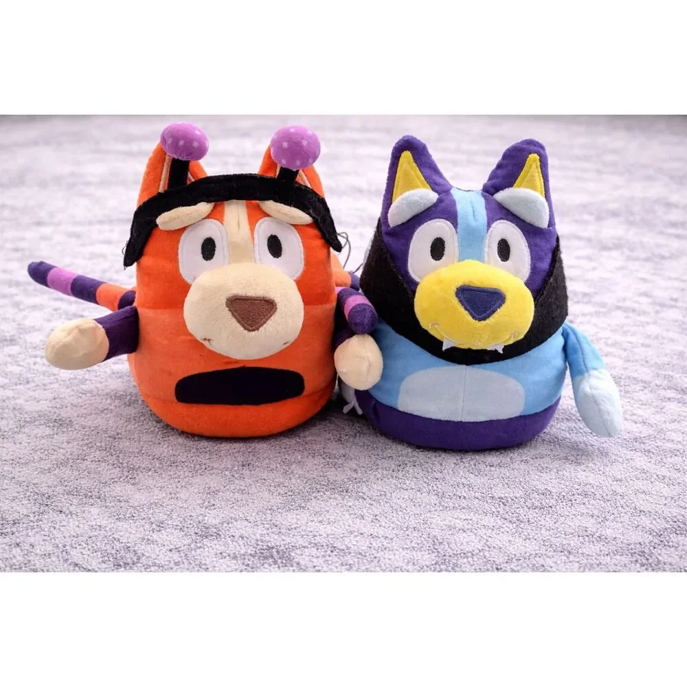 Bluey & Bingo Kids Plush Slippers Size 11-12 Soft Cozy Cartoon House Shoes